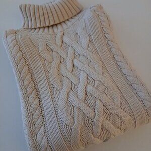 Men's Banana Republic Cotton Cable-knit Turtleneck Sweater- size M